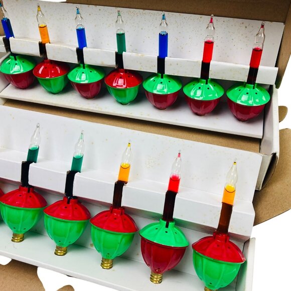 Vintage NOMA Christmas Bubble Lights Set Of 14 Retro Decor New Never Used Tested - Picture 3 of 6